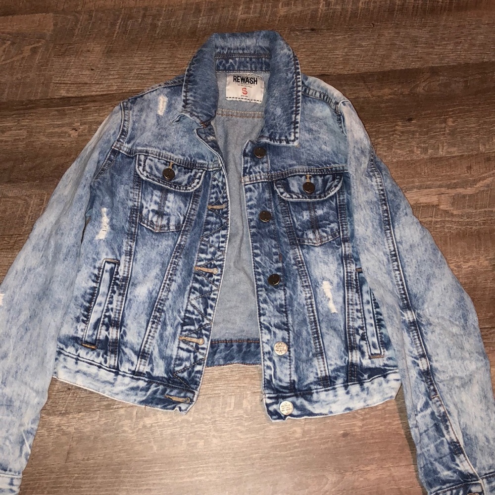 Ripped jean jacket